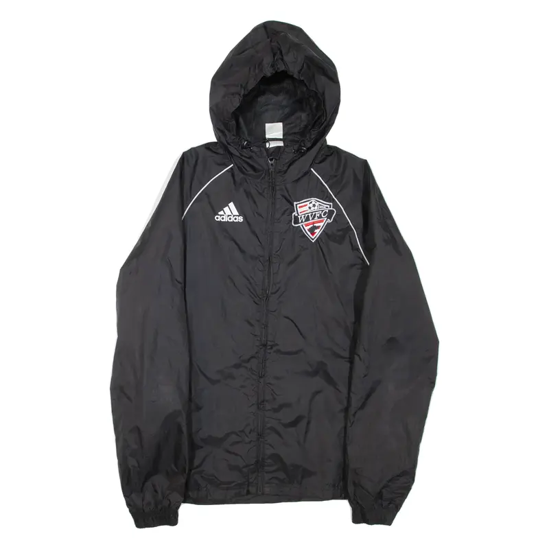 ADIDAS WVFC 2014 Mens Track Jacket Black Nylon Hooded XS
