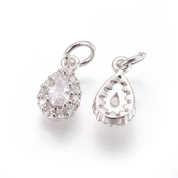 Brass Cubic Zirconia Charms