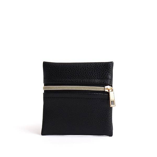 Square PU Leather Jewelry Gift Zipper Bags