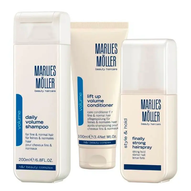 Christmas Set Marlies Möller Hair Volume and Strong Hold - Conditioner, Spray and Shampoo