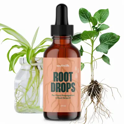 Southside Root Drops Liquid Rooting Hormone 4 oz for Plant Propagation, Cuttings & Houseplant Root Health with 0.025% Indole ...