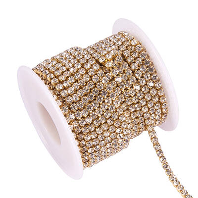 Brass Rhinestone Strass Chains