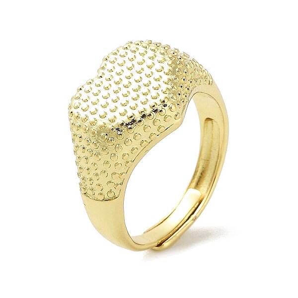Rack Plating Brass Adjustable Rings