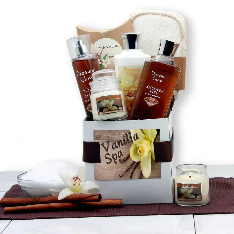 Gift Baskets Vanilla Spa Care Package