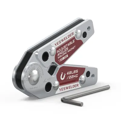 YESWELDER Adjustable Welding Magnet with Angle Scale 20-200° | 48LBs Holding Power Magnetic Welding Positioner for Soldering...