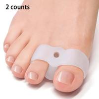Toe Separator, 2 Counts Soft Gel Toe Separator, Toe Spacer, Toe Corrector, Foot Care Tool for Women & Men,  Men Gifts