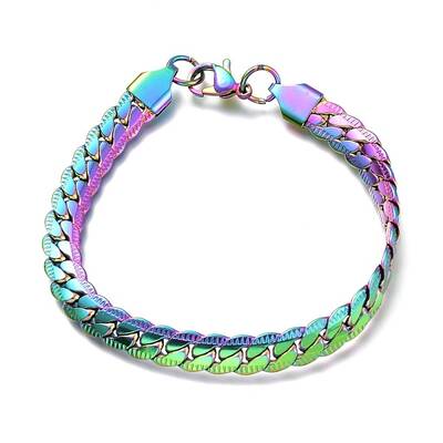 Men's 304 Stainless Steel Cuban Link Chain Bracelets