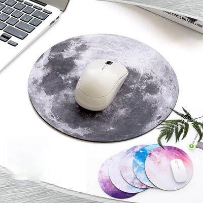 Gaming Mouse Pad for PC Space Round Non-Slip