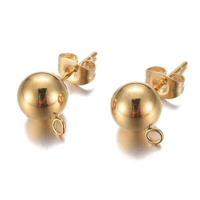 304 Stainless Steel Stud Earring Findings