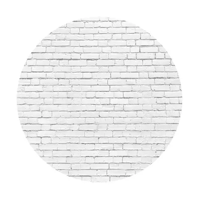 Aperturee White Stripe Wall Theme Circle Happy Birthday Backdrop | Round Backdrop Covers | Circle Birthday Backdrop Cover | R...