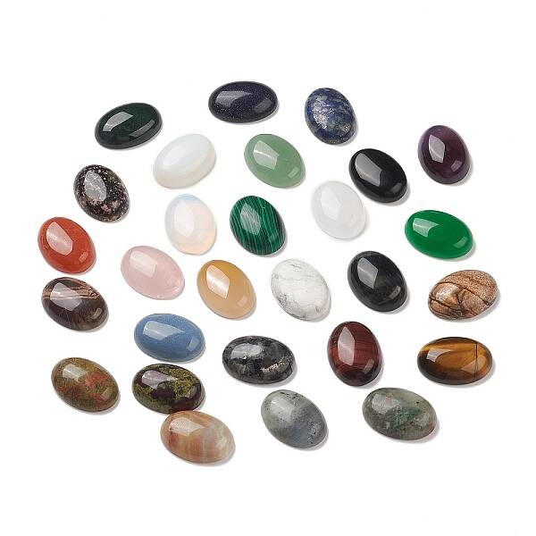 Natural & Synthetic Mixed Gemstone Cabochons