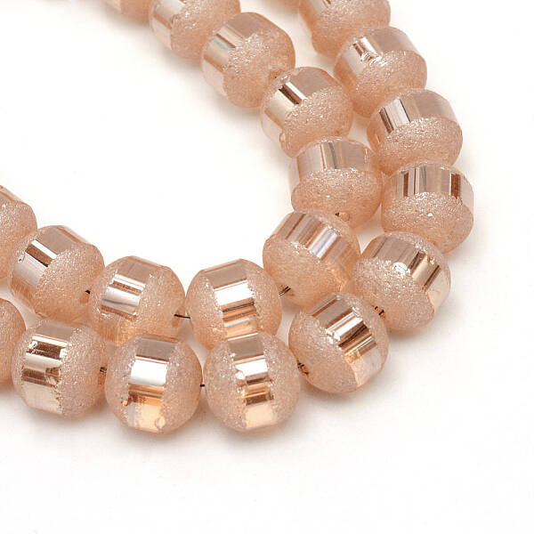 Electroplate Glass Bead Strands