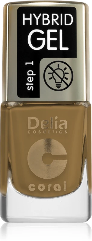 Delia Cosmetics Coral Hybrid Gel Nail Polish Gel Without UV/LED Lamp Color 124 11 Ml