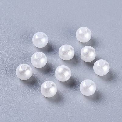 Acrylic Pearl Round Beads For DIY Jewelry and Bracelets