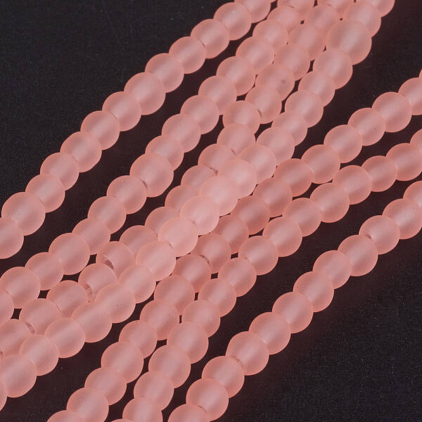 Transparent Glass Bead Strands