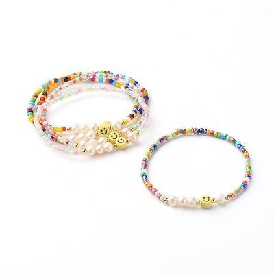 Glass Beads Stretch Bracelets