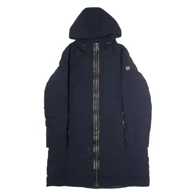 MICHAEL KORS Womens Puffer Coat Black Hooded XL