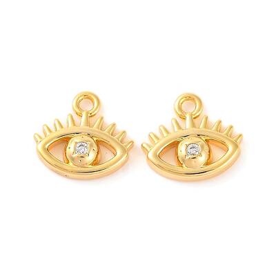 Brass Micro Pave Cubic Zirconia Pendants