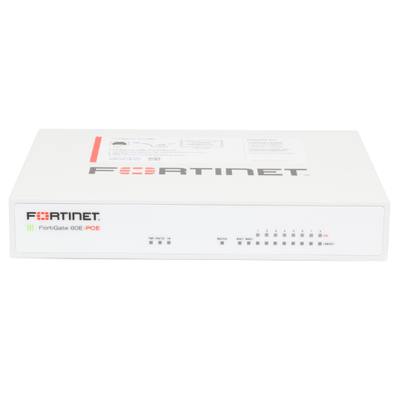 FG-60E-POE-BDL-874-12 Fortinet 60E-POE 10x GE RJ-45 8x PoE/PoE+ 2x WAN Firewall