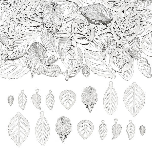 320Pcs 8 Style Stainless Steel Pendants