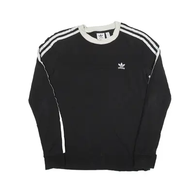 ADIDAS 2019 T-Shirt Black Long Sleeve Womens UK 10