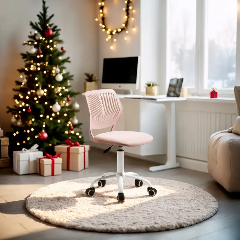 Homy Casa Cosmetic chair simple computer chair home bedroom study swivel lift ergonomic backrest study office chair a variety...