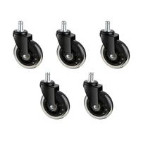 VEVOR Office Chair Wheels Set of 5 3 Inch Casters for Hardwood Floors and Carpet, 130 Lbs Load Capacity, Universal Fit for Mo...