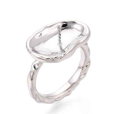 Oval Brass Finger Ring Settings