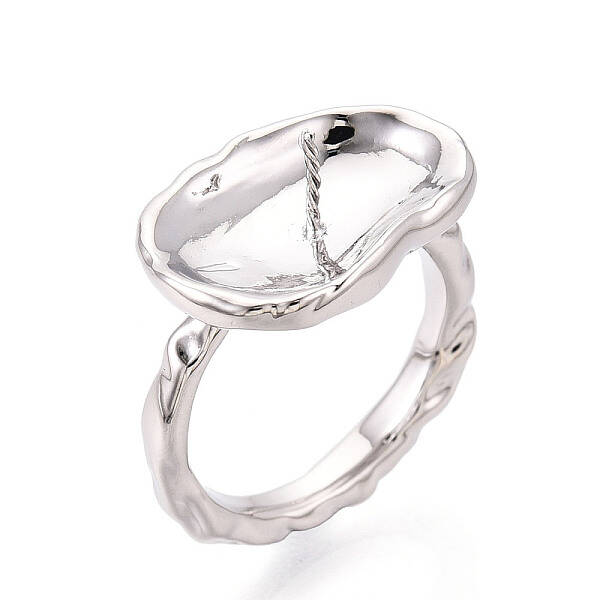 Oval Brass Finger Ring Settings