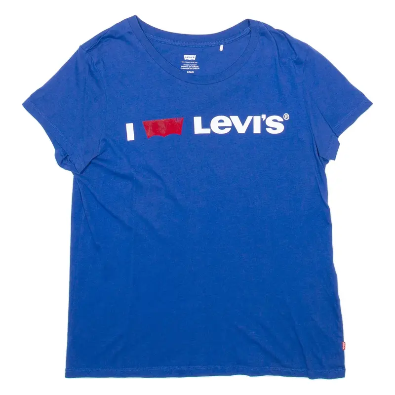 LEVI'S Womens T-Shirt Blue M