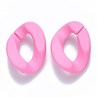 Opaque Spray Painted Acrylic Linking Rings