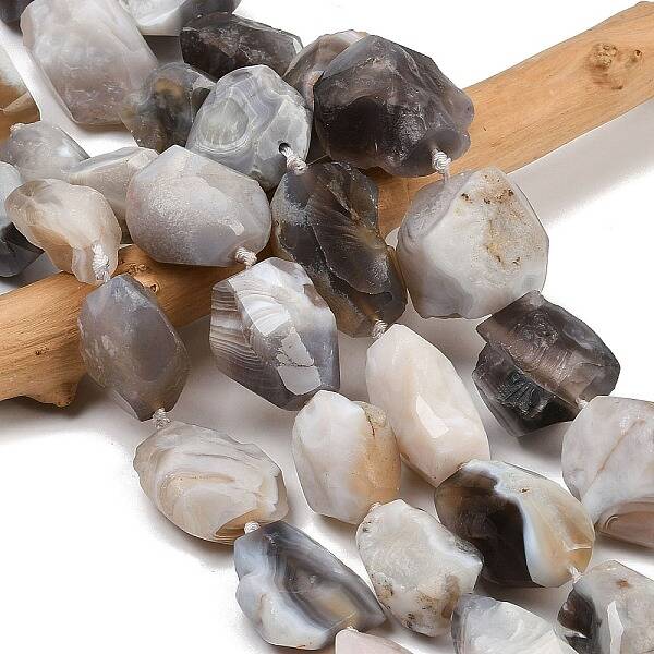 Raw Rough Natural Botswana Agate Beads Strands
