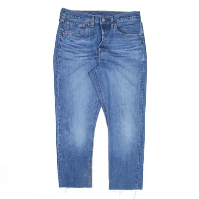 LEVI'S 501S BIG E Blue Denim Skinny Straight Jeans Mens W30 L26