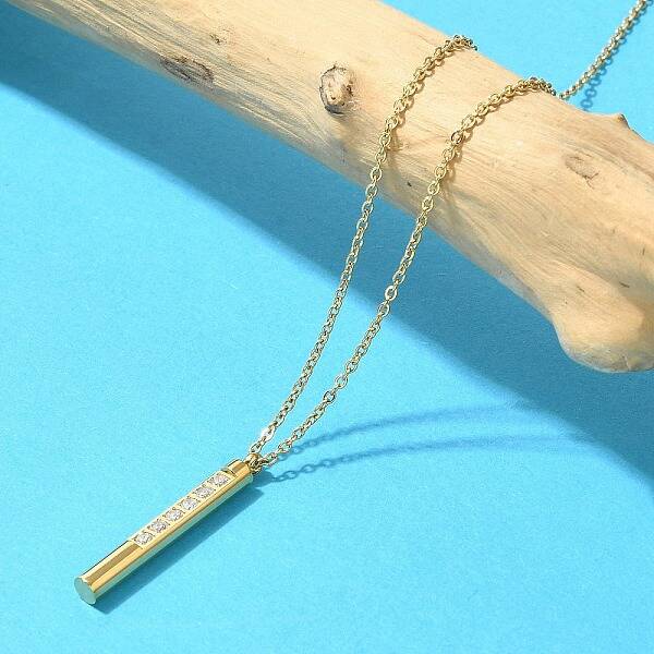Ion Plating(IP) 304 Stainless Steel Pendant Necklace