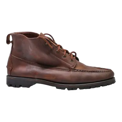 COLE HAAN Ankle Boots Brown Leather Mens UK 10