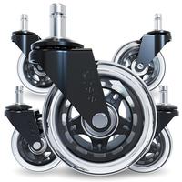 The Office Oasis - Original Rollerblade Office Chair Wheels (As Seen On PBS), Easy Installation with Universal Fit - Set of 5