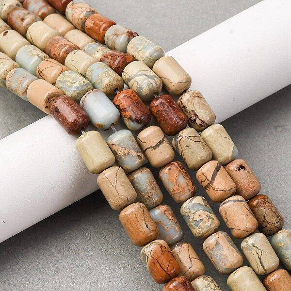 Natural Aqua Terra Jasper Beads Strands