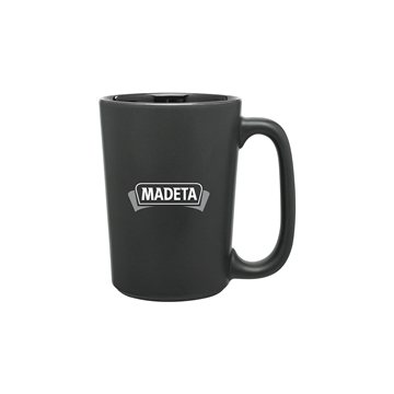 48 Promotional 12 oz Rocca Mug - Matte Black - Glossy Black - ...