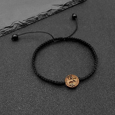 Alloy Tree of Life Bead Braided Bead Bracelets