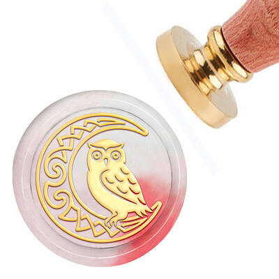 Brass Wax Seal Stamp with Handle
