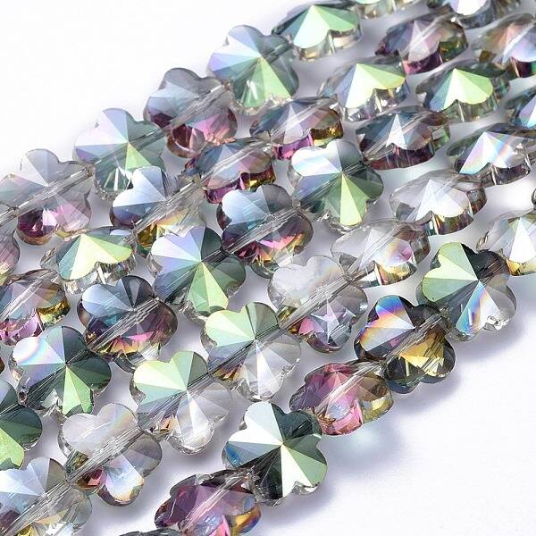 Electroplate Glass Beads Strands