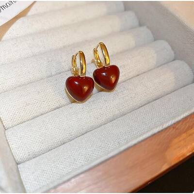 Alloy & 925 Sterling Silver Hoop Earrings
