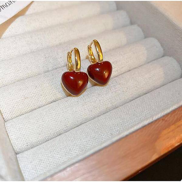 Alloy & 925 Sterling Silver Hoop Earrings
