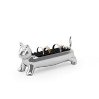 Umbra Ali Cat Ring Holder, Velvet-Lined Scratch-Free Storage, Holds 10 Rings, Chrome/ Brass - Choose Your Finish Organizer Je...