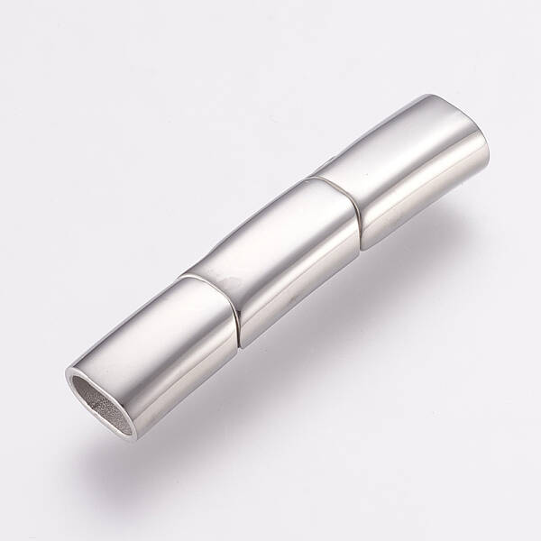 Tarnish Resistant 304 Stainless Steel Magnetic Clasps with Glue-in Ends