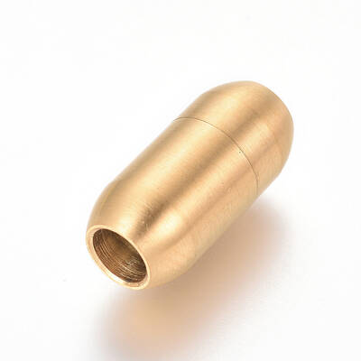 304 Stainless Steel Magnetic Clasps with Glue-in Ends