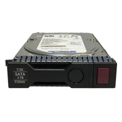 713962-001 HP 3TB 7200RPM SATA 6Gb/s Hot-Pluggable 3.5-Inch Midline Hard Drive for ProLiant Servers