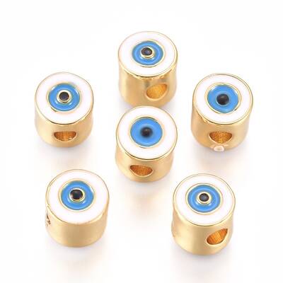 Brass Enamel Beads