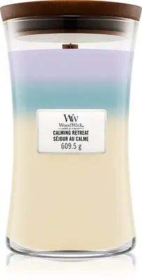 Woodwick Trilogy Calming Retreat Scented Candle with Wooden Wick 609.5g