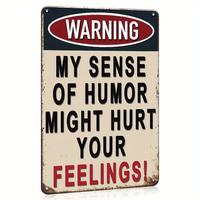 Vintage Slogan Sign, 1 Set Funny Sarcastic Sign for Garage Man Cave Offices, Personalized Iron Sign, Humor Wall Art for Home ...